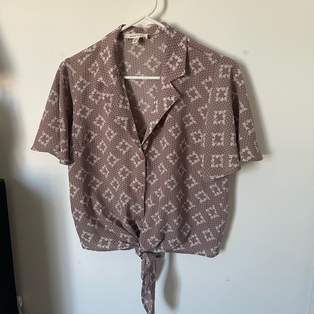 Monteau Lavender Floral Top